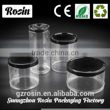 Gel packaging round disposable plastic box with insert