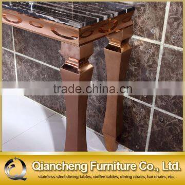 Classic Gold Console Table With Marble Top for Home photo-5