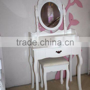 Wooden Dressing Table With Mirros and Stool /Dressing Table /Wooden Dresser/mirror Furniture Dressing Table photo-4