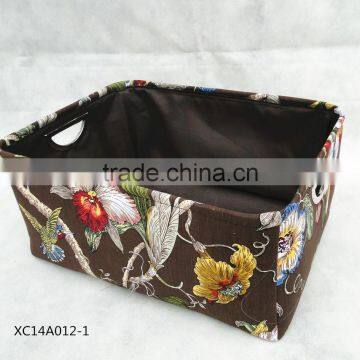 fashion cloth storage basket with unique pattern