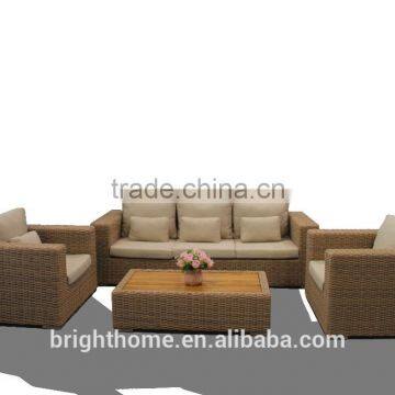 Outdoor Garden Rattan Sofa Set Modern Synthetic Rattan Sofa