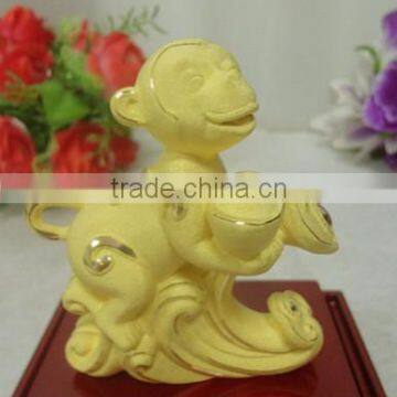 Year 2016 New Design Gold Monkey Statues photo-2