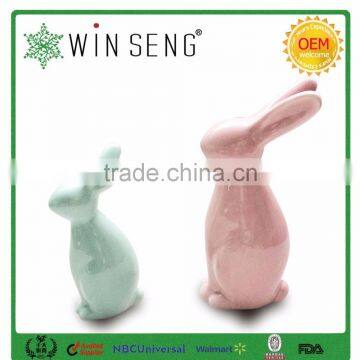 Cute Ceramic Rabbit Art,ceramic Rabbit Statue for Home Decoration photo-3