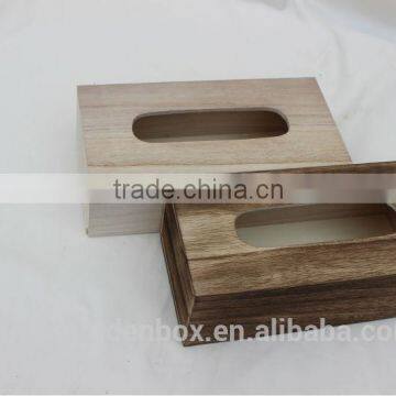 Wooden antique wholesale tissue box