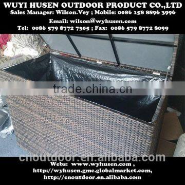 2015 MOST POPULAR CUSHION BOX WITH NEW DESIGN, WICKER BOX, GARDEN RATTAN BOX . photo-3