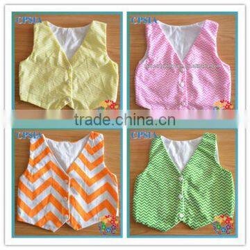 New arrival chevron newborn baby cotton vest baby vest