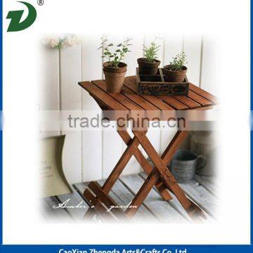 Solid Wood Folding Round Outdoor Table photo-2