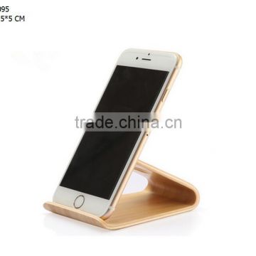 Beech Wooden Table Stand Desktop Phone Holder