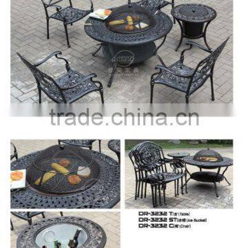 Popular cast aluminium table and chairs