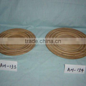 useful carbonized wooden plate,food container