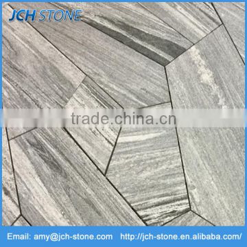 Gneis Silver Sparkle Irregular Shape Grey Floor Tiles