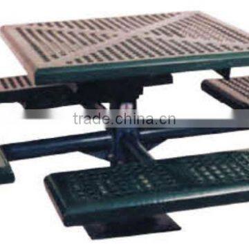 (HD-19502) Restaurant Table and Bench Picnic Table and Chairs photo-2
