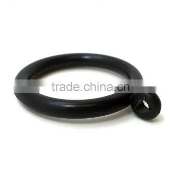 Window Plastic Curtain Rod Rings Inside Diameter 34mm & Inside Diameter 26mm With Eyelet Black Plastic photo-3