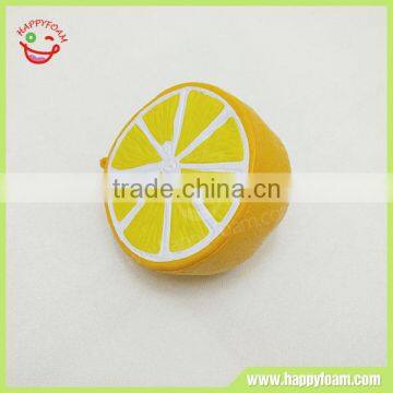 Yellow Half Lemon Soft pu Material Squishy Squeeze Fruit Slow Rising Toys