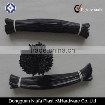 Black Plastic Wireless Twist Tie for Electric Wire Packaging