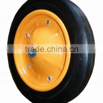 wheelbarrow solid rubber wheel