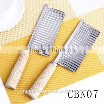Factory Wholesale High Quality Wood Handle Potato Cutter Knife photo-3