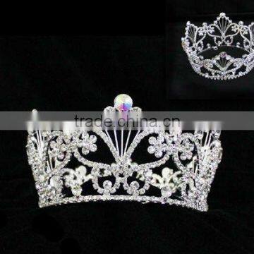 Wholesale Rhinestone Pageant Crown Accessories for Crystal Hair Accessories Jewelry Tiara