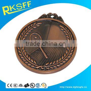 Cheap Bronze Tennis Sports Medal With Ribbon photo-3