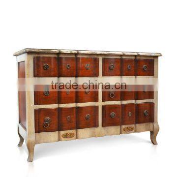 Chest Of 6 Drawers With 2 Tone Color France Style photo-2