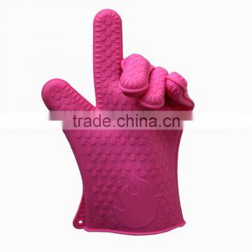 High Quality Custom Silicone Oven Gloves With Fingers Silicone Rubber Oven Gloves photo-3