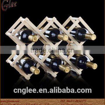 Novelty stackable wooden wine rack