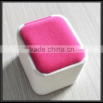 Zeal-X packing made luxury custom velvet ring box with high quality