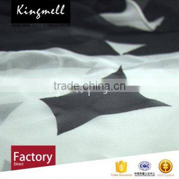 Classic White and Black Digital Printed Silk Scarf for Ladies in Spring and Autumn photo-3