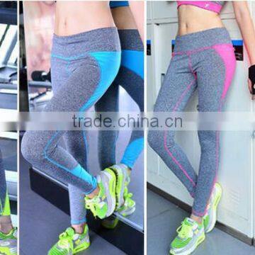 2016 Latest design tight fitness polyester sapndex high quality sublimation yoga pants