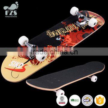 HSJ251 Teen Adult Beginners Brush Street Flying Skateboard Price Factory Sales Skateboard Low Price photo-2