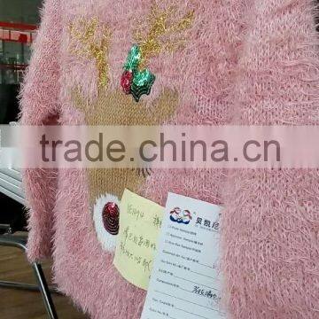 Kids Wholesale Eyelash Knit Christmas Sweater (KS0437) photo-2