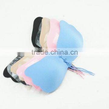 Angel-shape invisible bra with soft string for push up