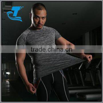 summer casual t-shirt man wearing body building and fitness gym muscle shirt plus size clothing