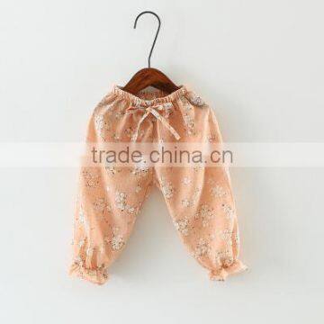 Children's Trousers Summer Baby Air Conditioning Thin Pants Cotton and Linen Printed Girls Children's Lantern Pants photo-3