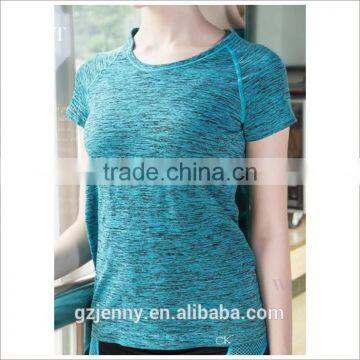 Colorful Sports Bamboo Cotton Short Fitness Outdoor Tshirt Women photo-3