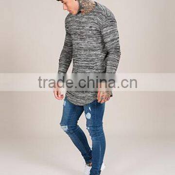 Wholesale t Shirt Manufacturers in China Long Line Slub t Shirts Custom photo-4