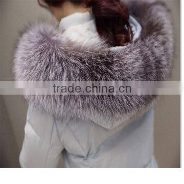 2016 New Fashion OEM Outdoor Long Fur Collar Woman Down Jacket photo-5