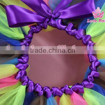 Rainbow Wholesale Princess Dance Girls Puffy Tulle Mini Skirt Baby Fluffy Ruffle Tutu Dress LBLSX-RT5066 photo-6