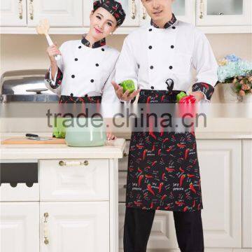 Juqian 2016 Custom Fashion Design Hotel Workwear White Executive Chef Uniform photo-4