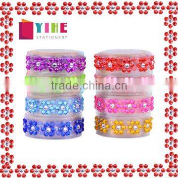 1.5cm*1m floral bling rhinestone deco tape for craft decoration