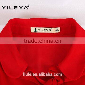 Cute Collar Designed Fashionable Casual Long Sleeve Women Fashion Blouse Shirts photo-5