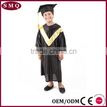 Black Children Graduation Gown And Caps