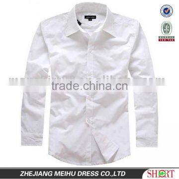 T/C white casual shirt, fashion casual shirts slim fit