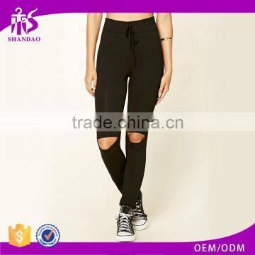 Wholesale Female Cotton Black Cheap Tight Jogger Sweatpants