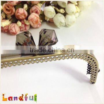 Wholesale Rhinestone Decorate Handicraft Bag Supplies Open Channel Purse Frame photo-5