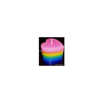 Valentine's Candle with rainbow shape