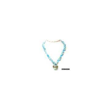 Sell Glass Beads With Natural Stone Necklace
