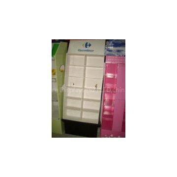 Free standing Corrugated POP Displays of Floor Standing Unit with showcases