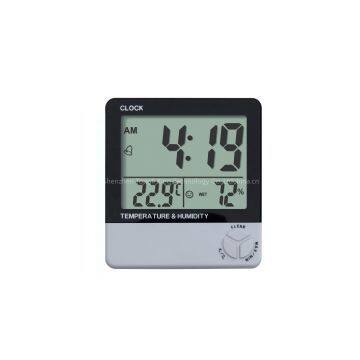 Lcd Digital Wall-Clocks with Temperature Humidity Display