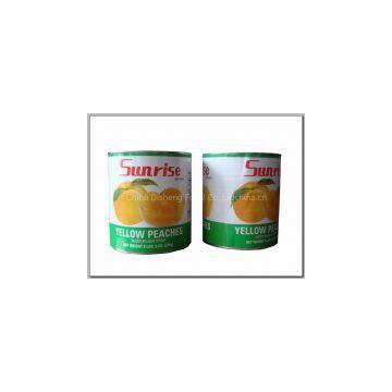 canned yellow peach